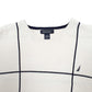 Mens White Nautica Knit Crewneck Jumper