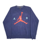 Mens Navy Nike Air Jordan Jumpman Basketball Crewneck Jumper