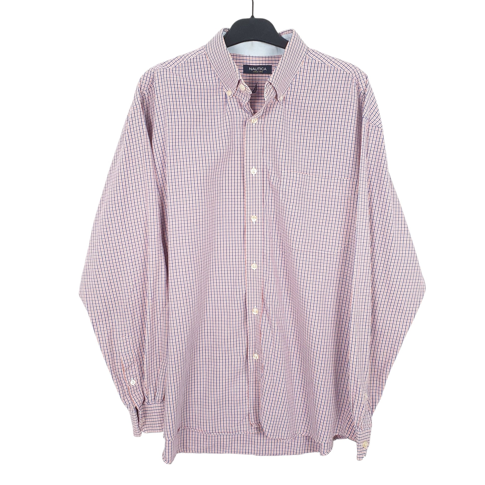 Mens White Nautica  Long Sleeve Shirt