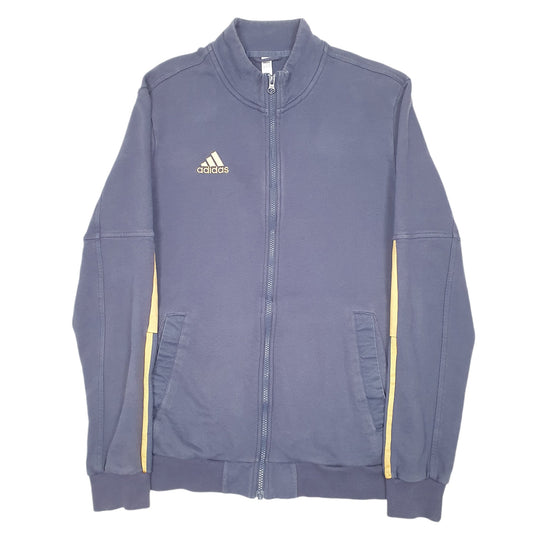 Mens Navy Adidas Track Top Sweater Full Zip Jumper