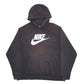 Mens Black Nike Spellout Hoodie Jumper