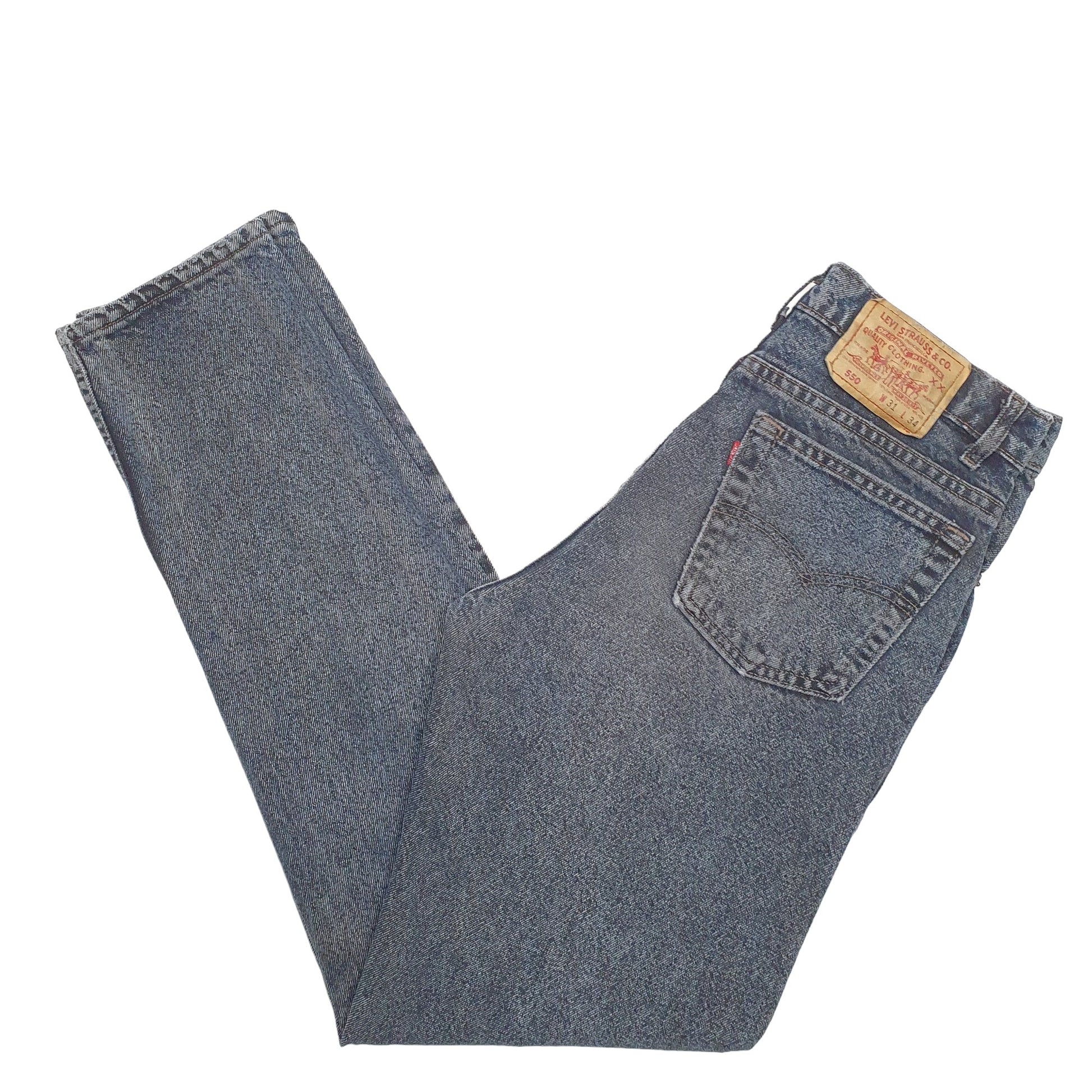 Mens Blue Levis Made In USA Vintage 550 JeansW31 L34