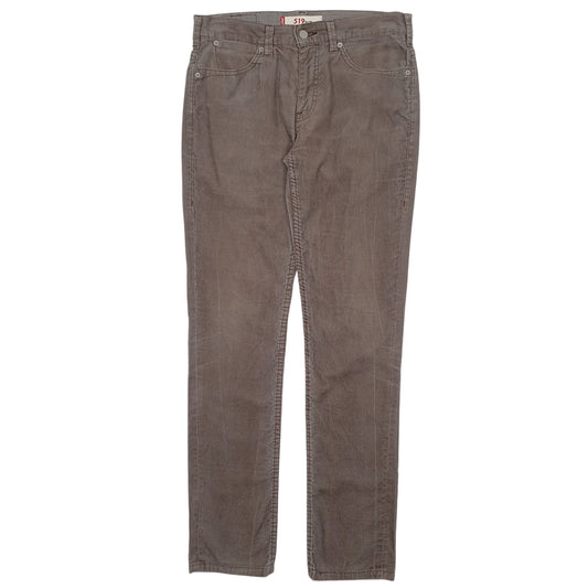 Mens Grey Levis 519 Corduroy Trousers