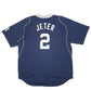 Mens Navy Nike Team MLB Baseball Jersey New York Yankees Vintage 2000s Short Sleeve T Shirt
