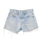 Womens Blue Levis 501 Denim Jorts Hot Pants Denim Shorts