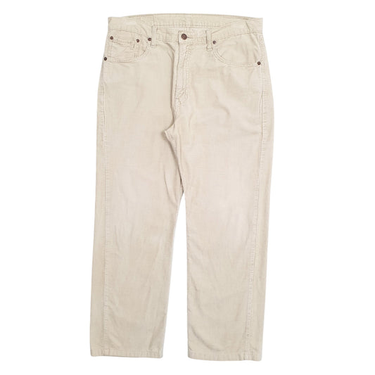 Mens Beige Levis Labelled 34X30 measures 34X28. Corduroy Trousers