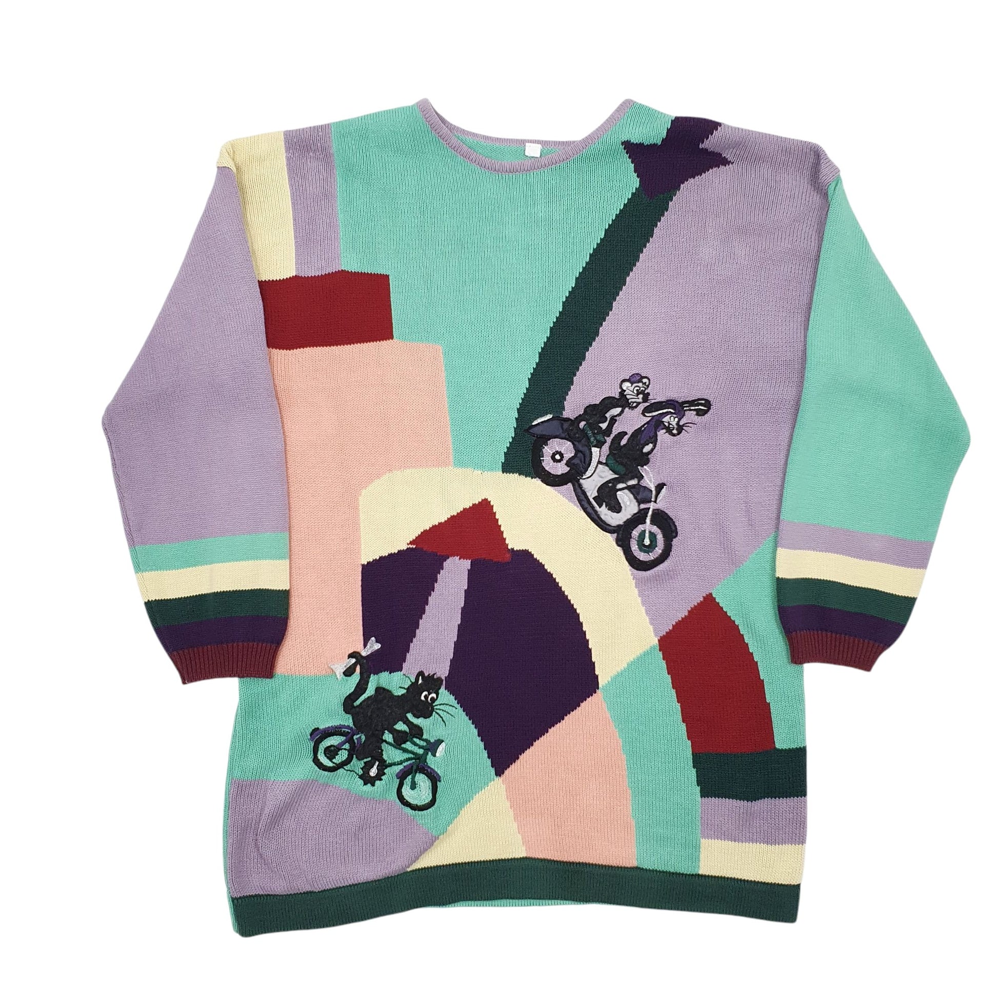 Mens Green Unbranded Vintage Crewneck Jumper