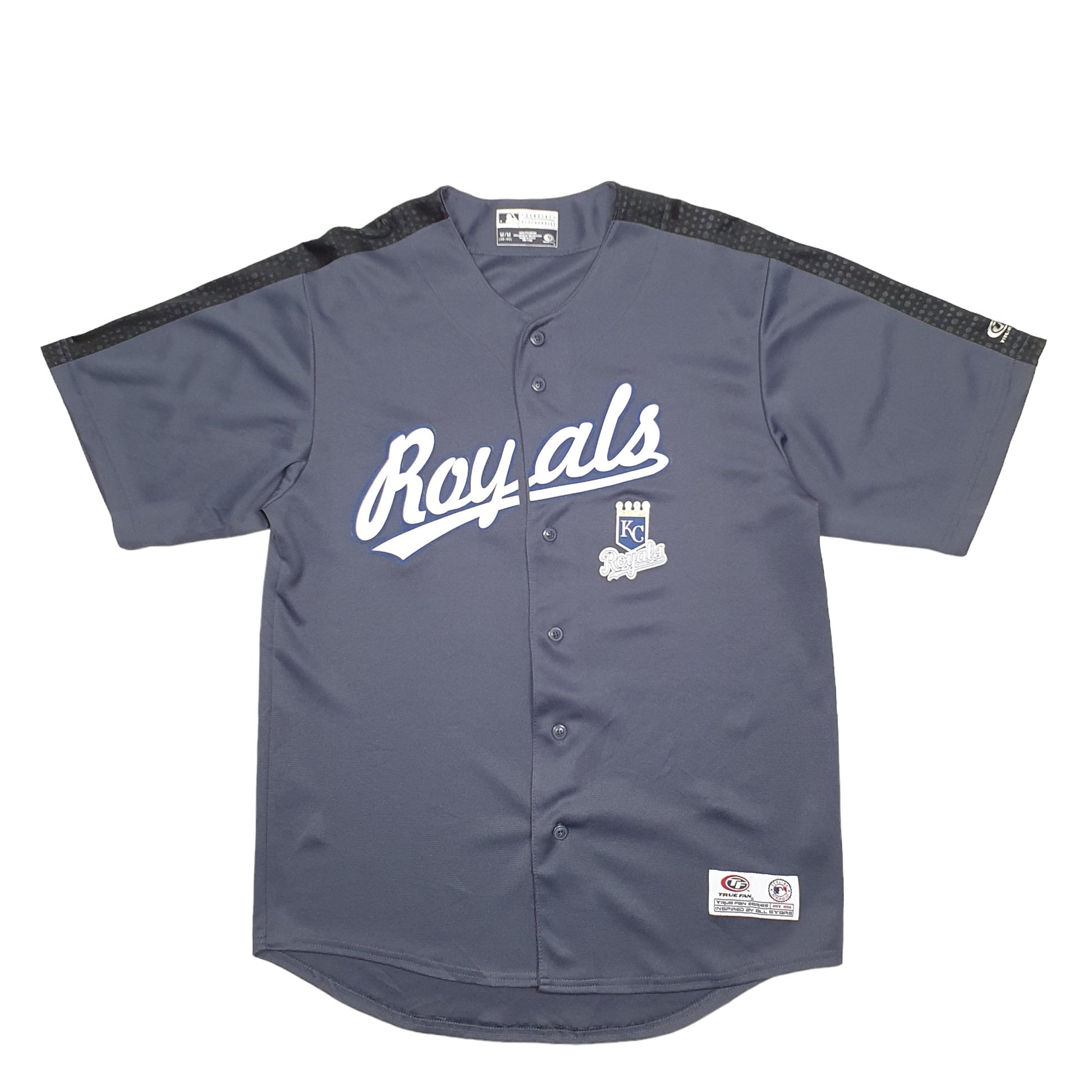 Mens Grey MLB MLB Baseball Jersey Kansas City Royals Short Sleeve T Shirt