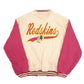 Mens Beige Logo 7 NFL Washington Redskins Commanders Vintage 1990s Jacket Coat