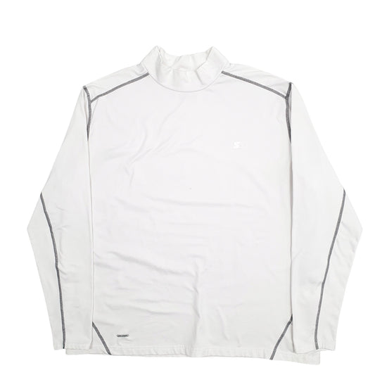 Mens White Starter  Crewneck Jumper