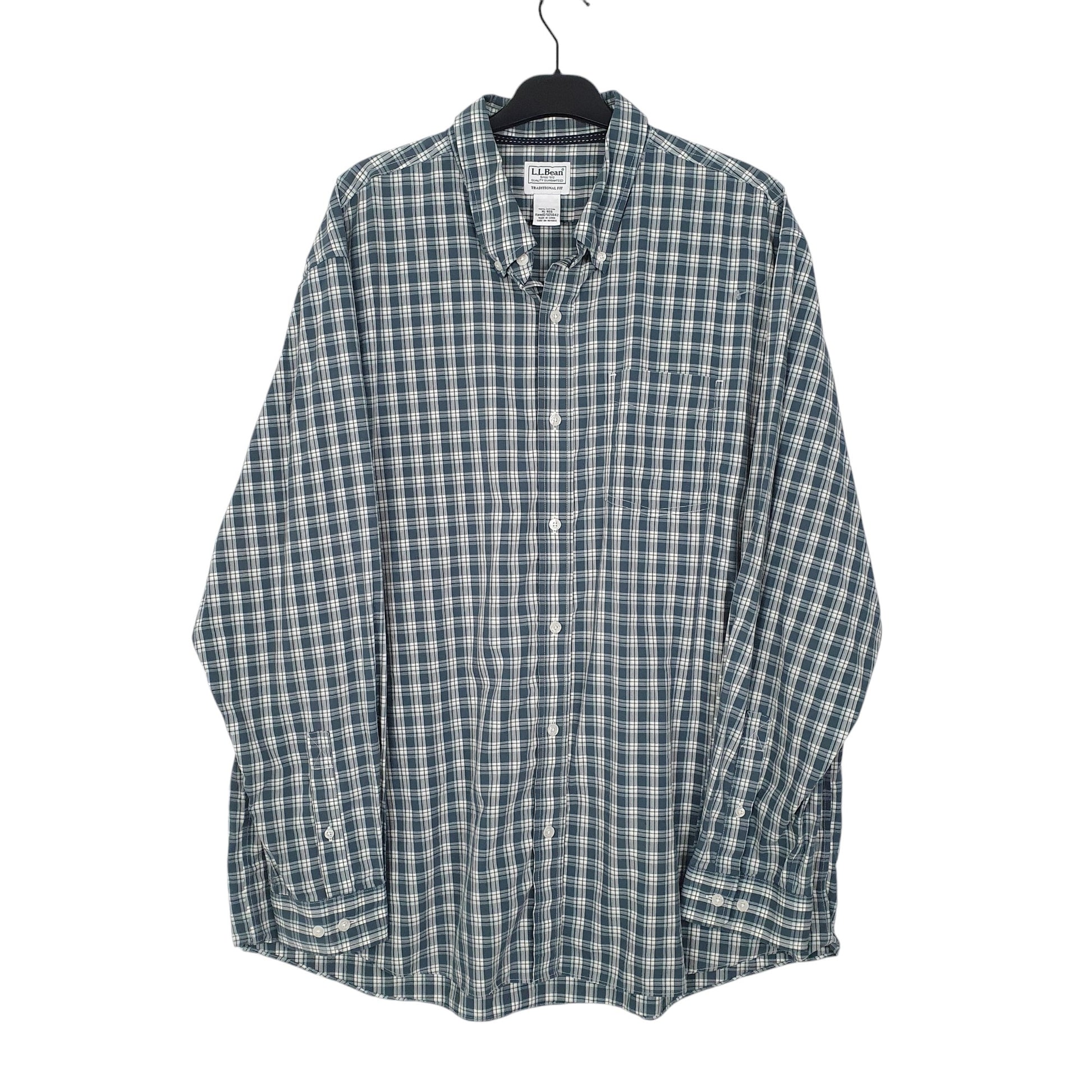 Mens Blue L.L.Bean  Long Sleeve Shirt