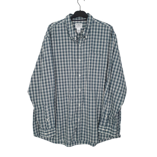 Mens Blue L.L.Bean  Long Sleeve Shirt