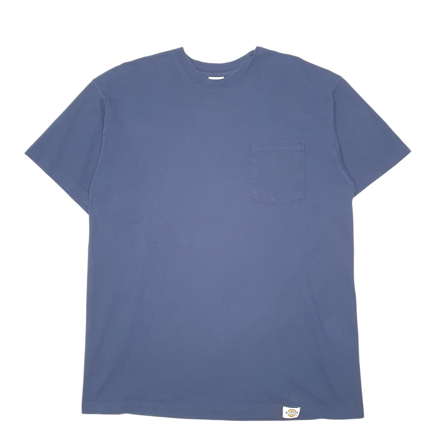 Mens Navy Dickies Pocket Workwear Short Sleeve T Shirt