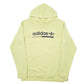 Mens Green Adidas Spellout Hoodie Jumper