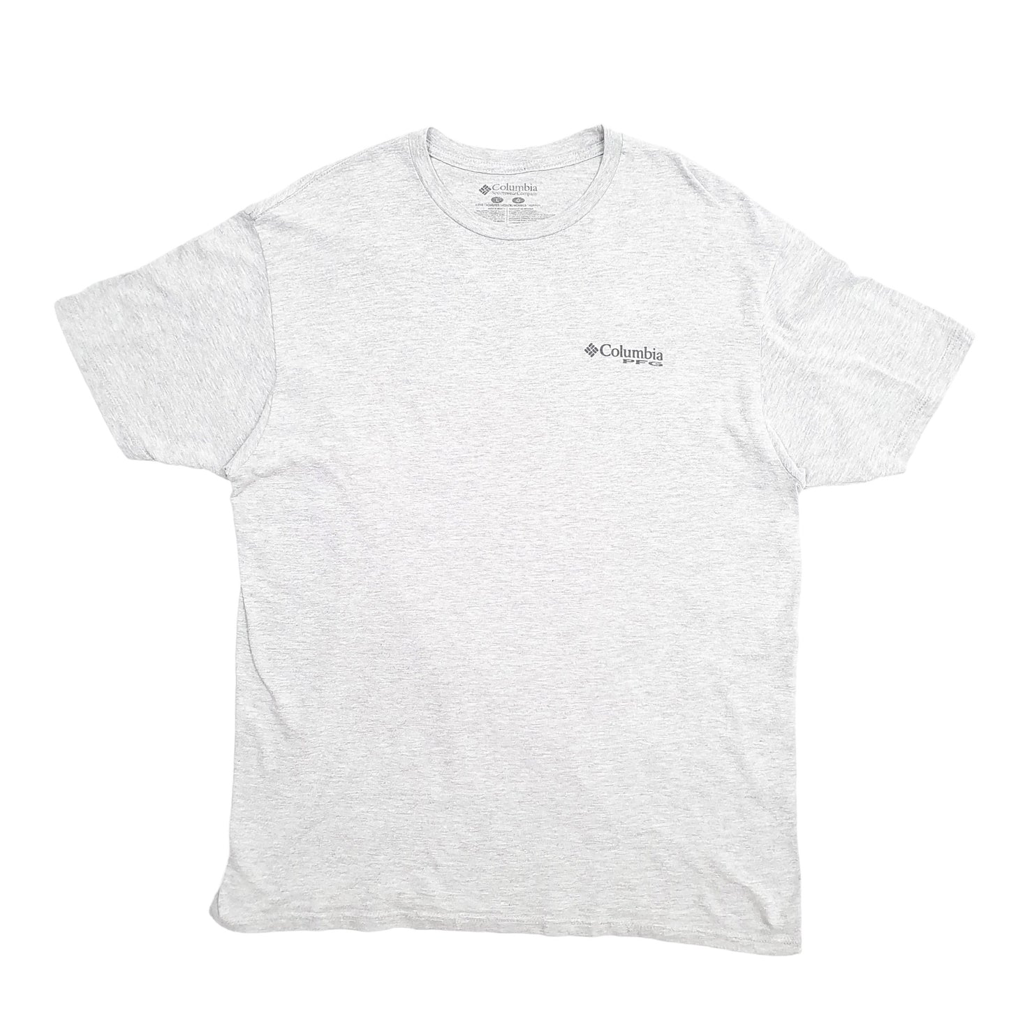 Mens Grey Columbia Sportswear PFG Fishing Short Sleeve T Shirt