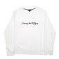 Womens White Tommy Hilfiger Spellout Crewneck Jumper