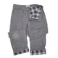 Mens Grey Blue Mountain Workwear Lined Winter Thermal Carpenter Trousers