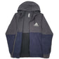 Mens Navy Adidas Hoodie Full Zip Jumper
