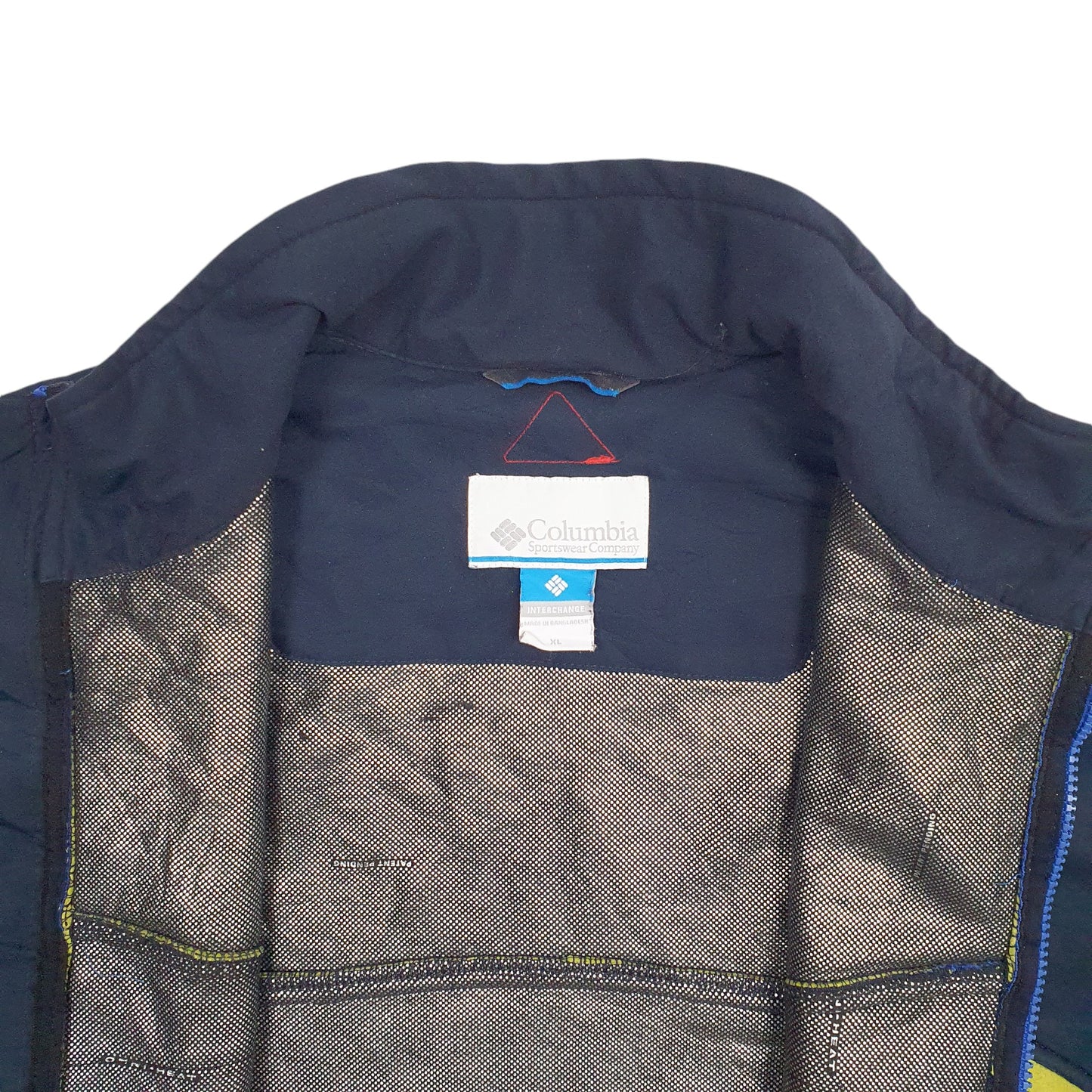 Mens Navy Columbia Omni Heat Full Zip Jumper