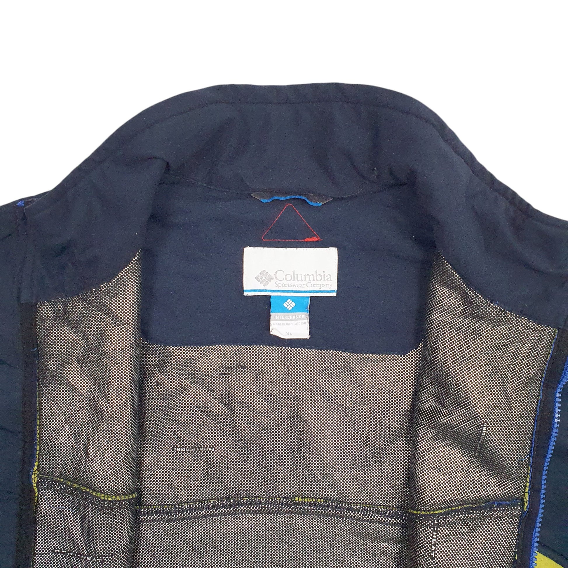 Mens Navy Columbia Omni Heat Full Zip Jumper
