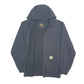 Mens Black Carhartt K122 Hoodie Full Zip Jumper