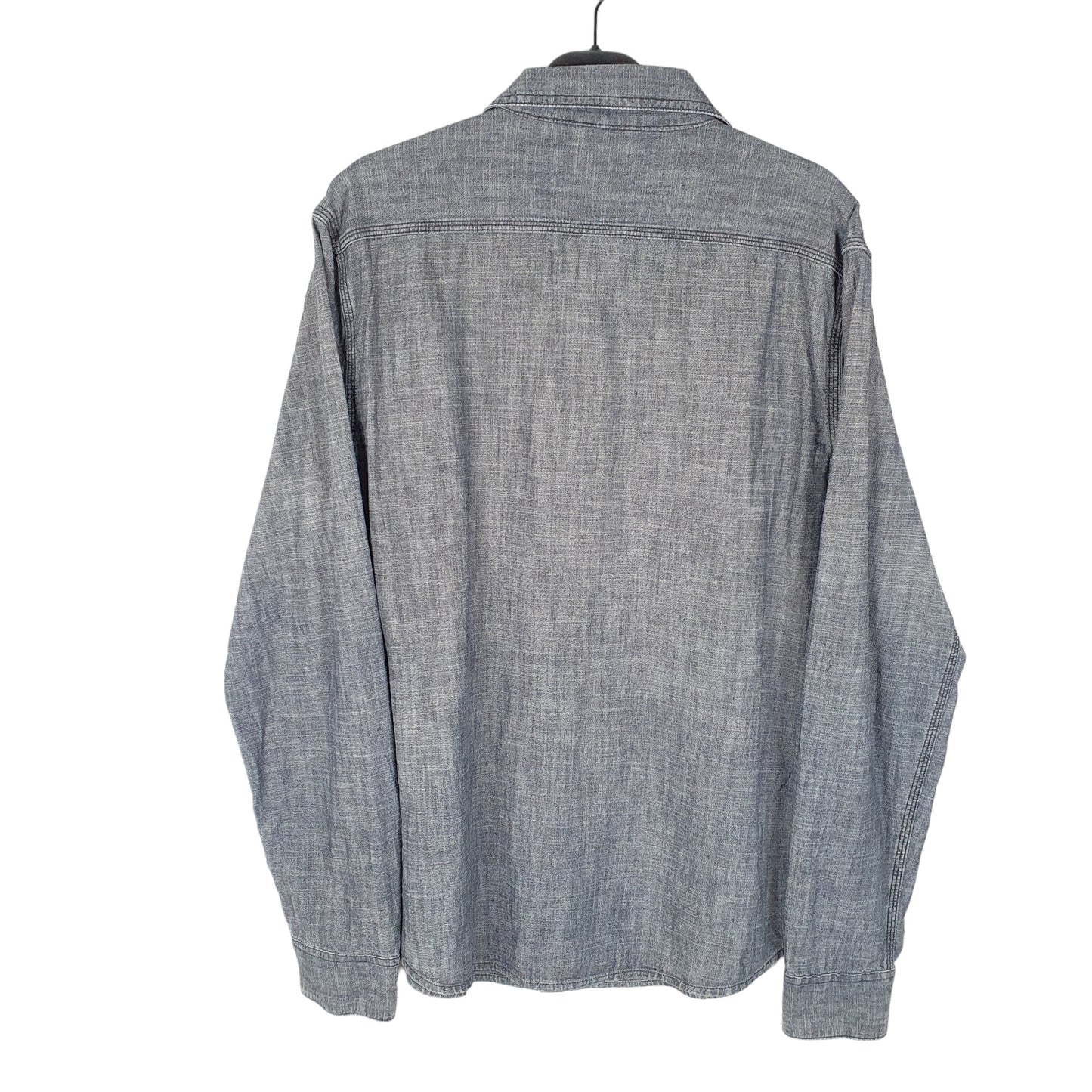 Mens Grey Levis Chambray Work Modern Long Sleeve Shirt