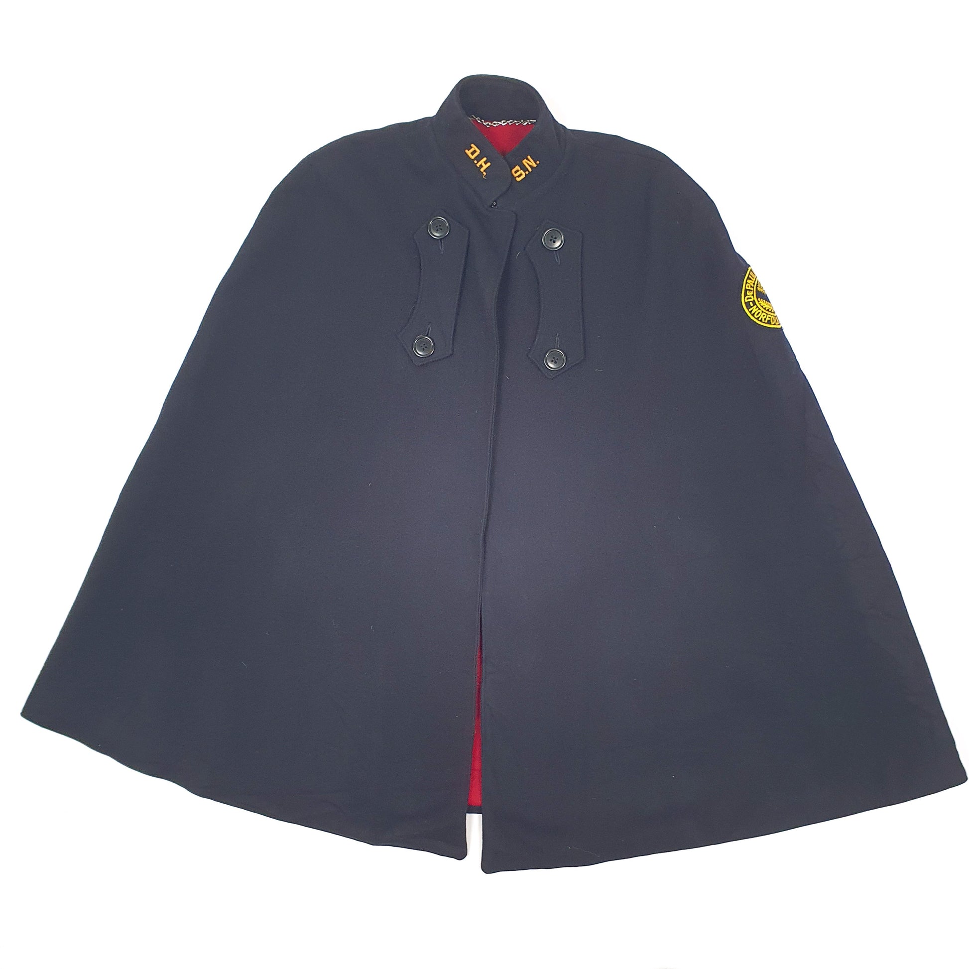 Mens Navy Brucks Vintage 1950s Nurses Cloak  Coat