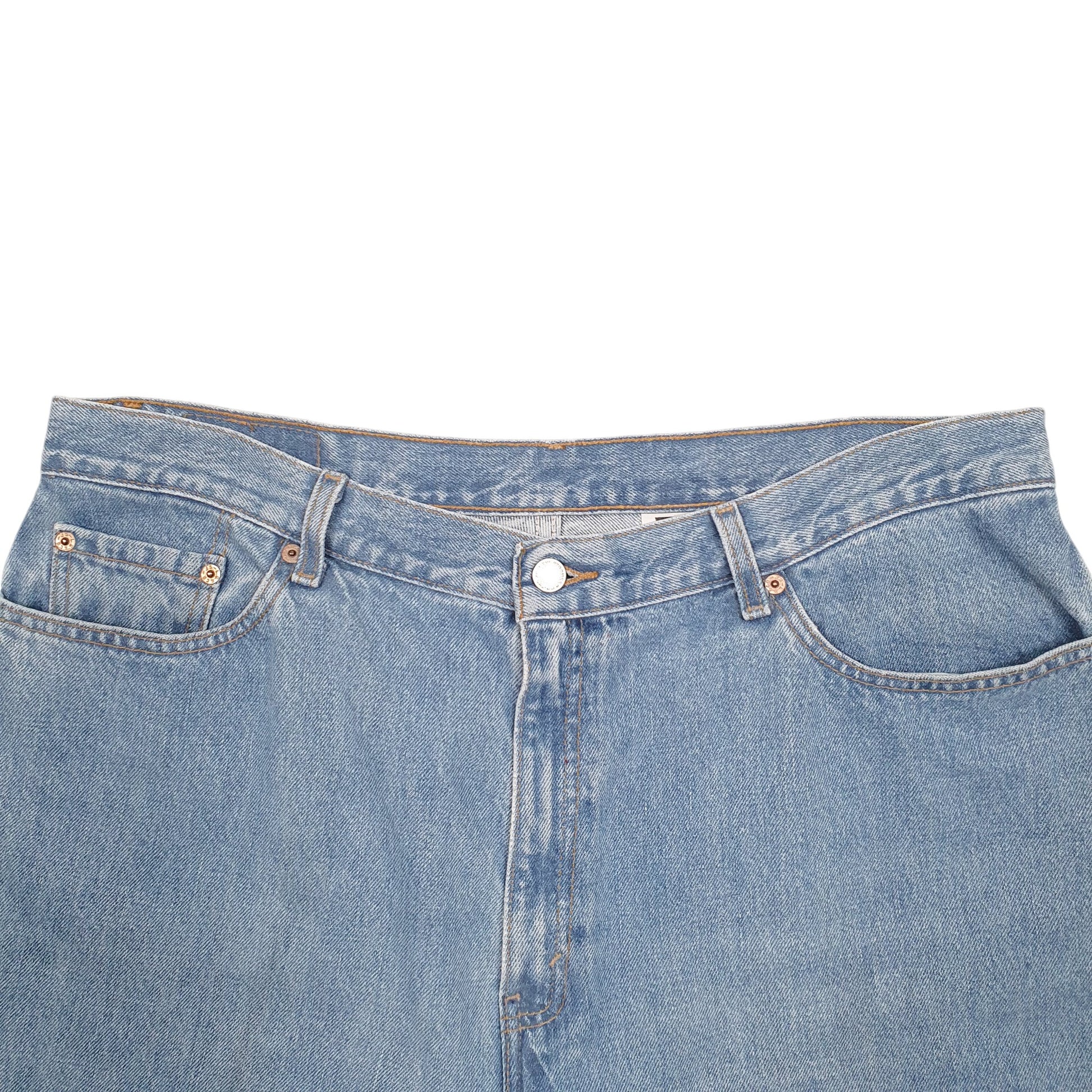 Womens Blue Levis Denim Jeans Jorts Vintage EGG Denim Shorts