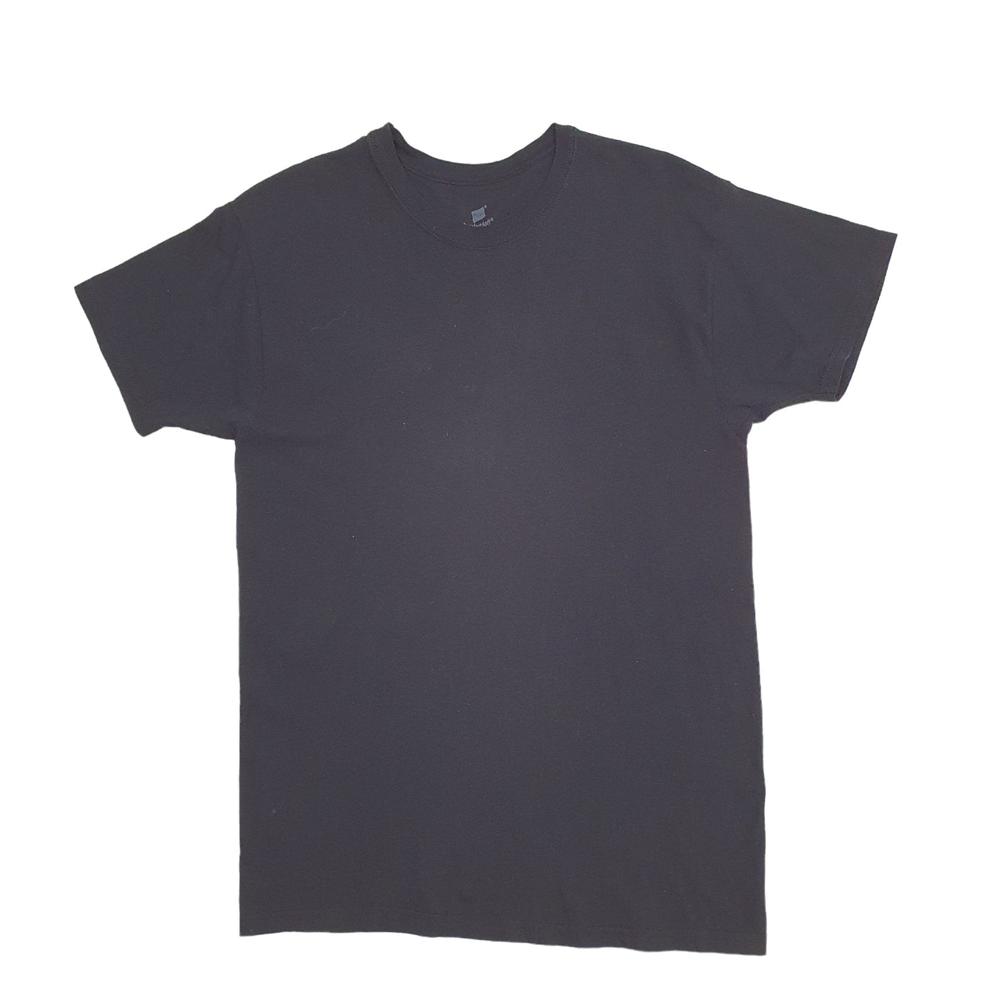 Mens Black Hanes  Short Sleeve T Shirt