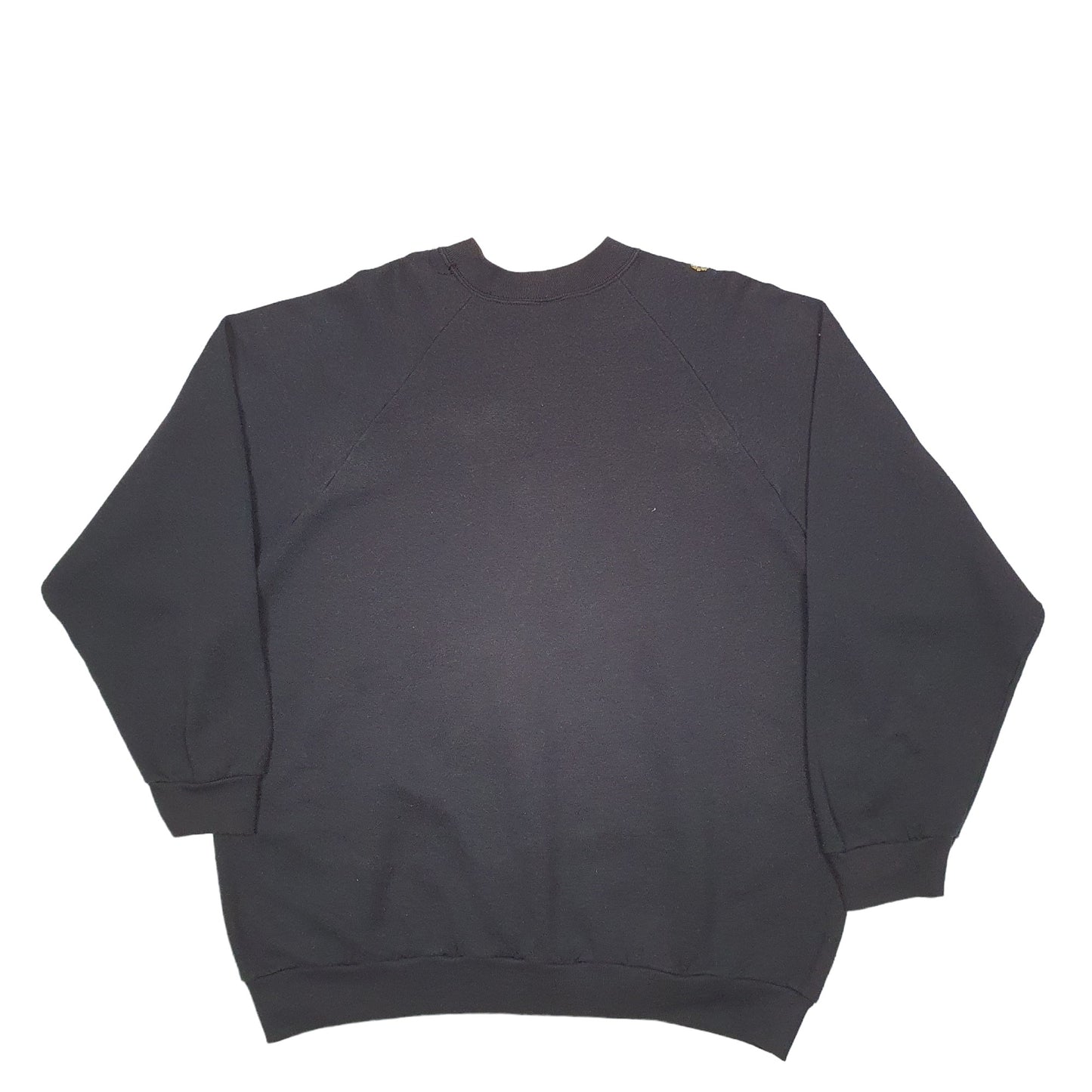 Womens Black Fruit Of The Loom Floral Vintage 90's Made In USA Crewneck Jumper