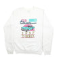 Mens White Cal Cru Made In USA Vintage 90's Classic Cars Crewneck Jumper