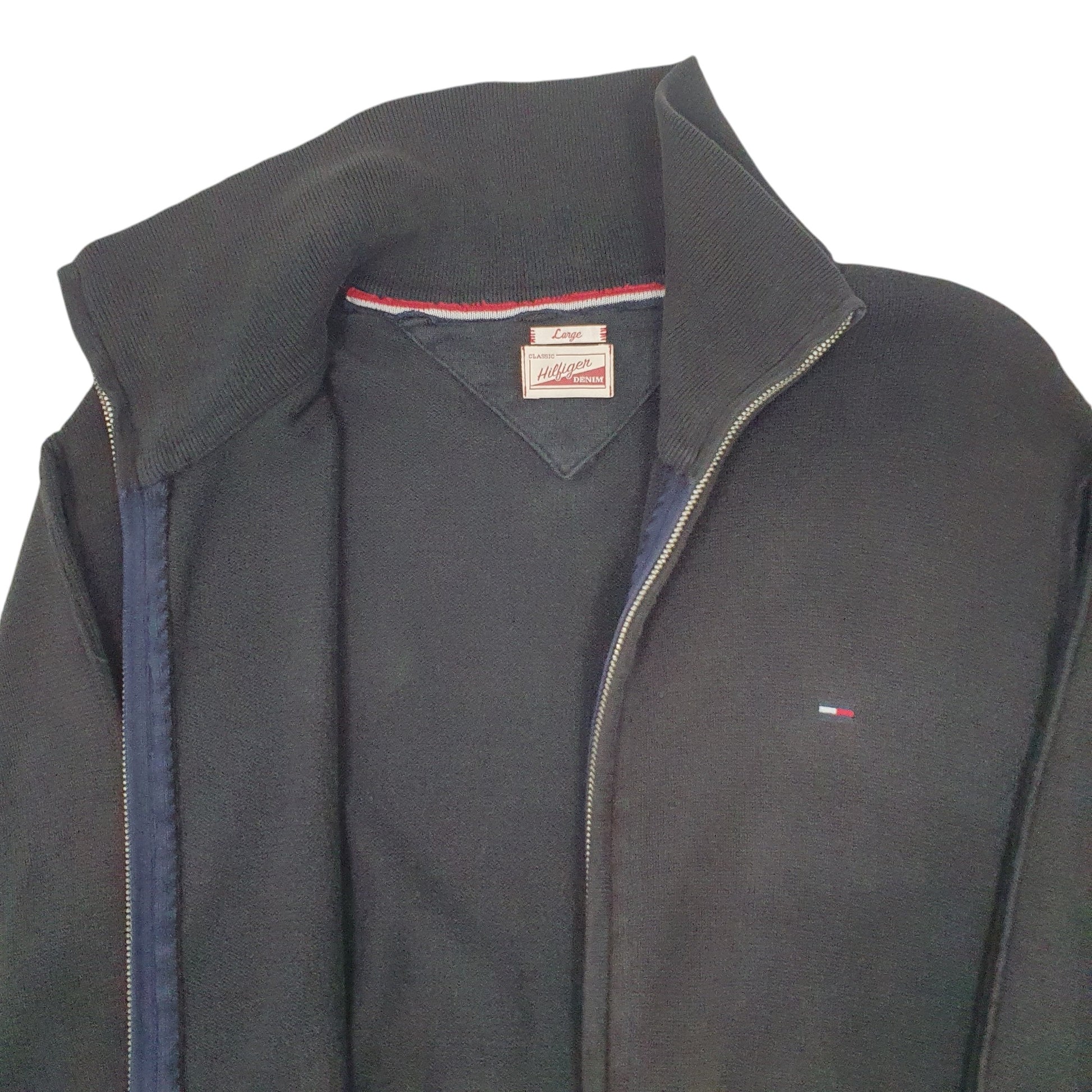 Womens Black Tommy Hilfiger  Full Zip Jumper