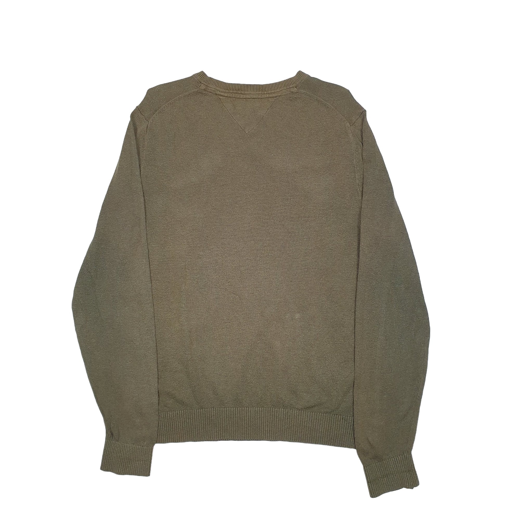 Mens Khaki Tommy Hilfiger  Crewneck Jumper