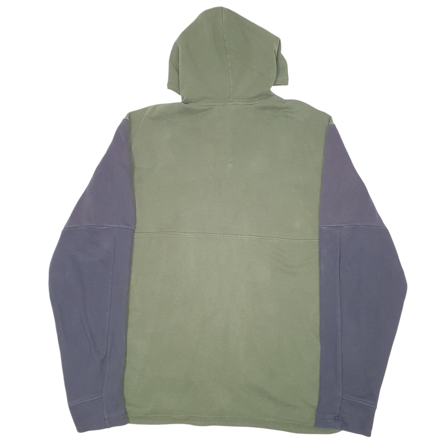 Mens Green Adidas Half Zip Hoodie Jumper