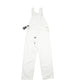 Mens White Dickies Painters Denim Overalls Bib Google Dungaree Trousers