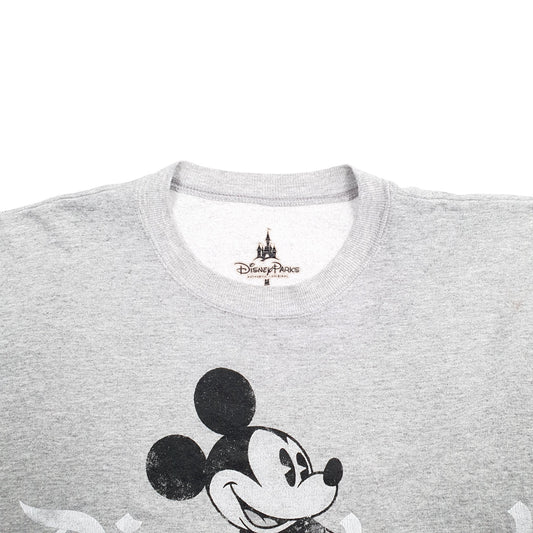 Womens Grey Disney Oversized Fit Mickey Mouse Disneyland Crewneck Jumper