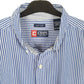 Mens Blue Chaps  Long Sleeve Shirt