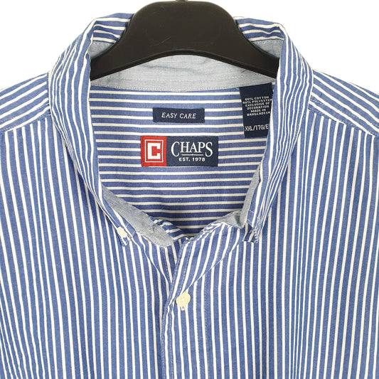 Mens Blue Chaps  Long Sleeve Shirt