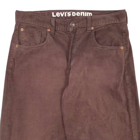 Mens Brown Levis Denim Corduroy Trousers