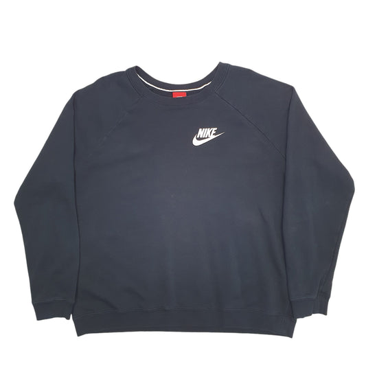 Mens Black Nike Swoosh Crewneck Jumper