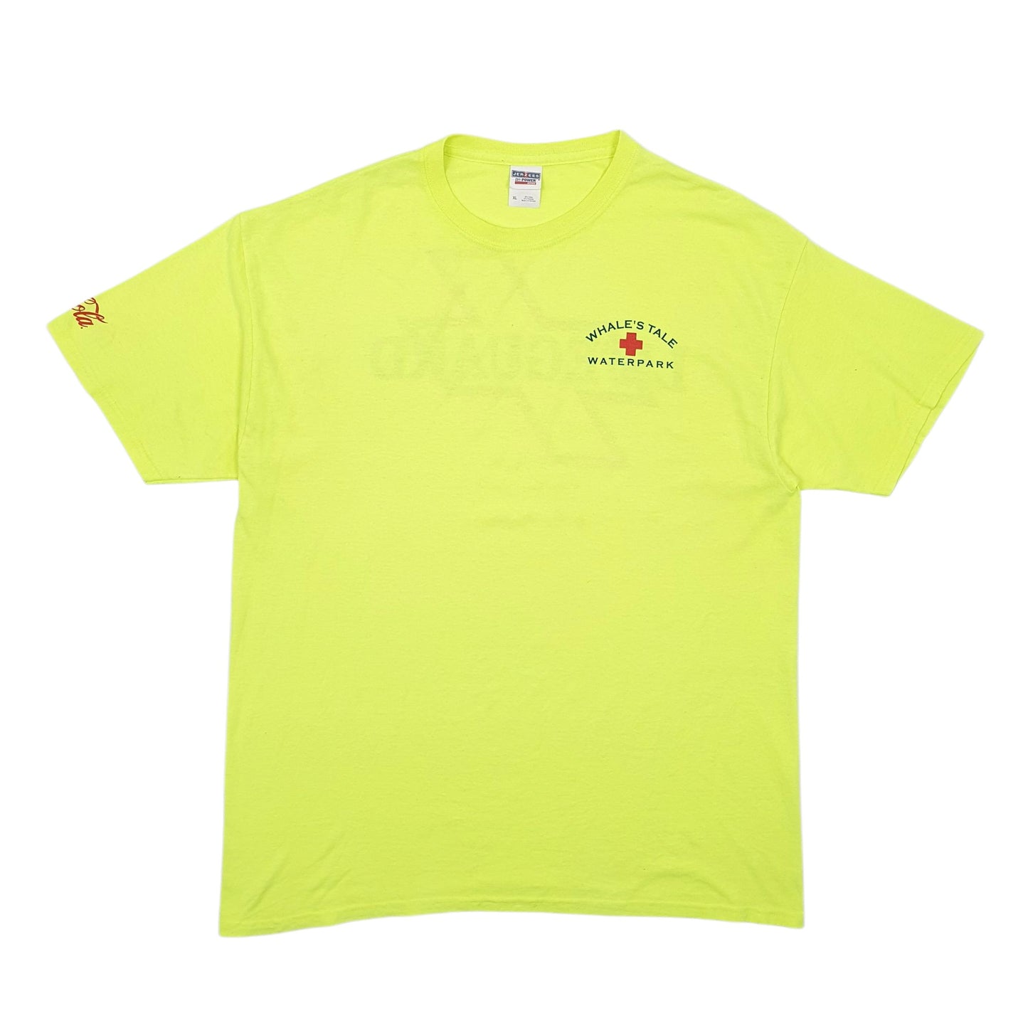 Mens Green Jerzees Lifeguard Short Sleeve T Shirt