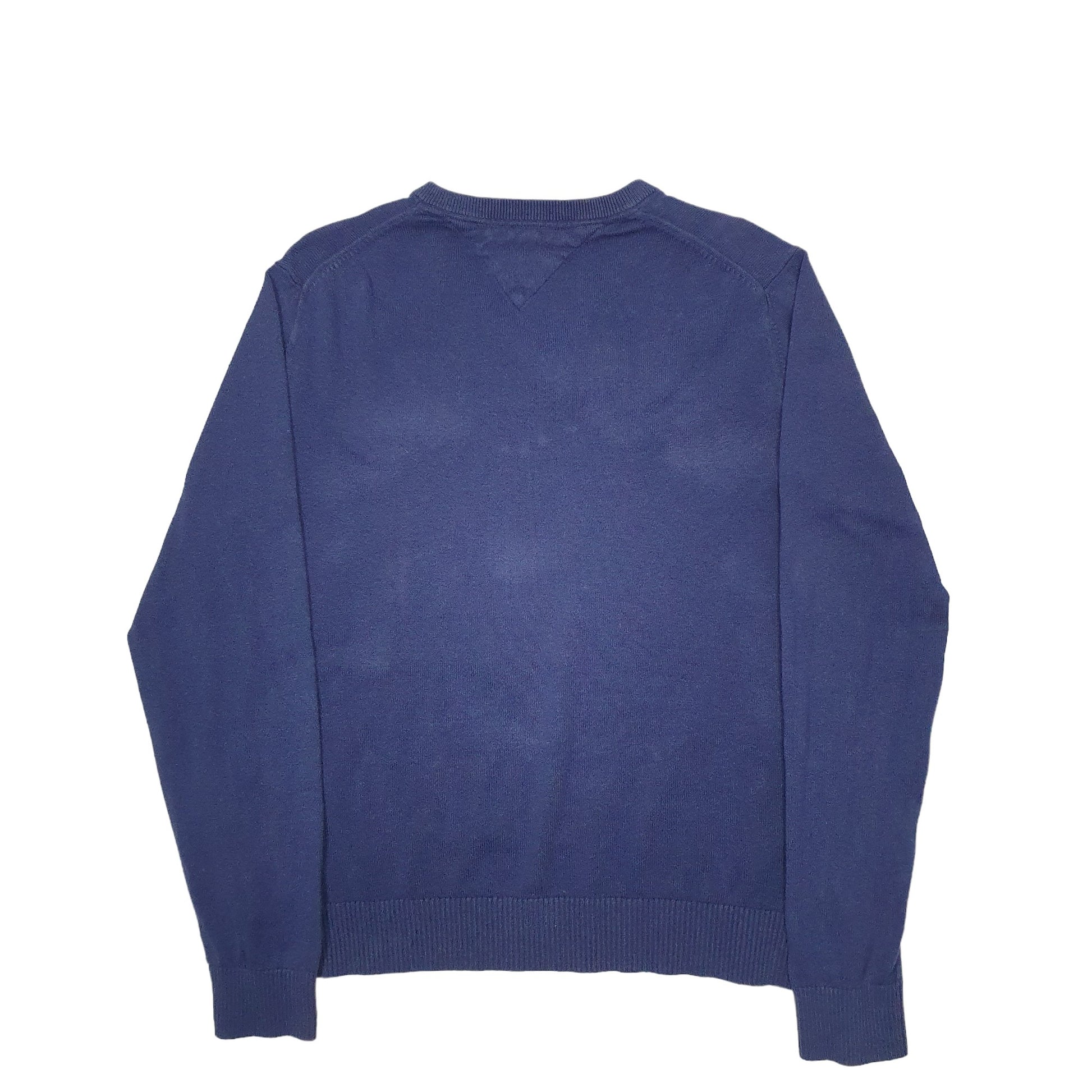 Mens Blue Tommy Hilfiger Knit Crewneck Jumper