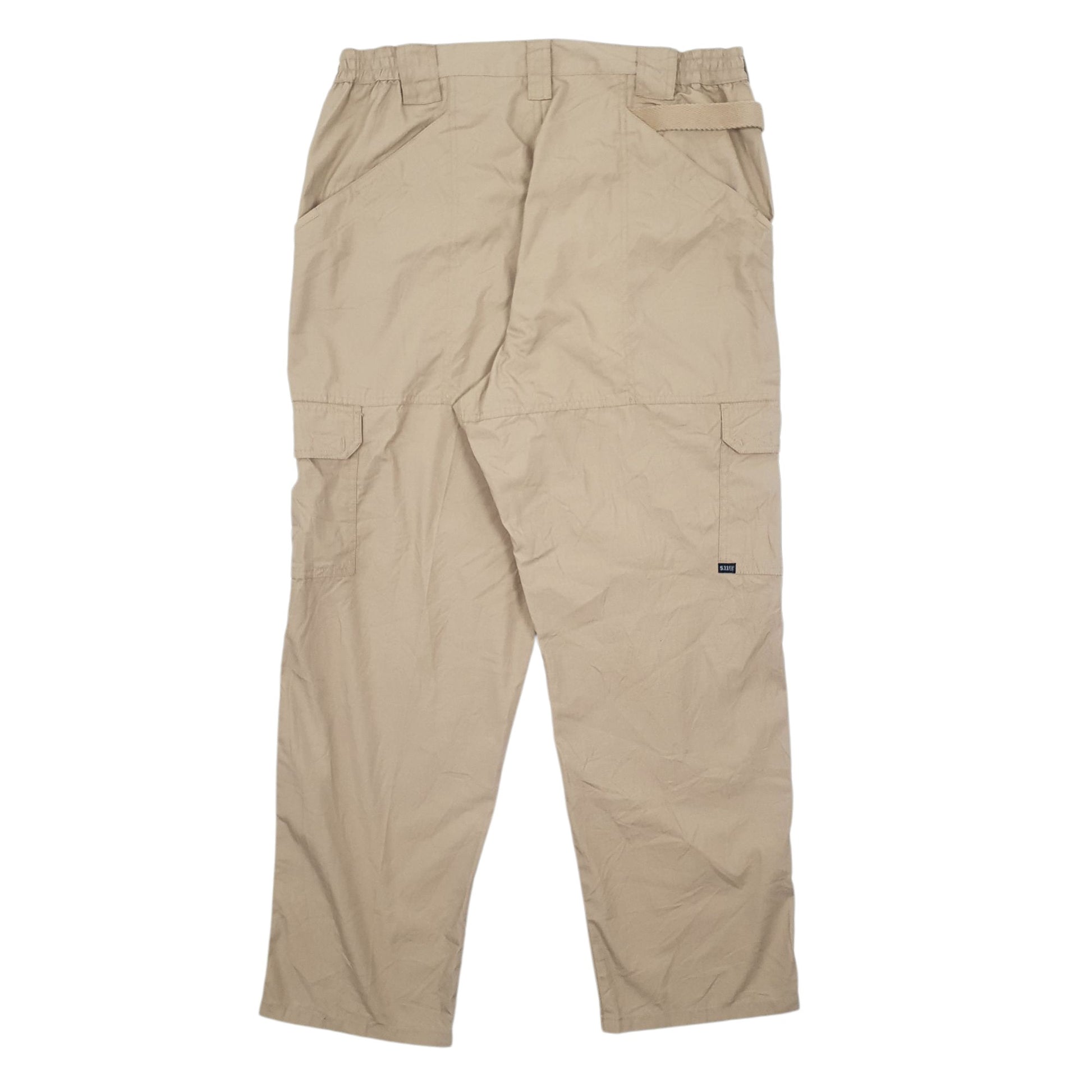 Mens Beige 5.11 Tactical Workwear Cargo Trousers