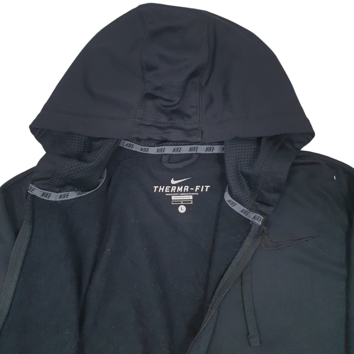 Mens Black Nike Therma-Fit Full Zip Jumper