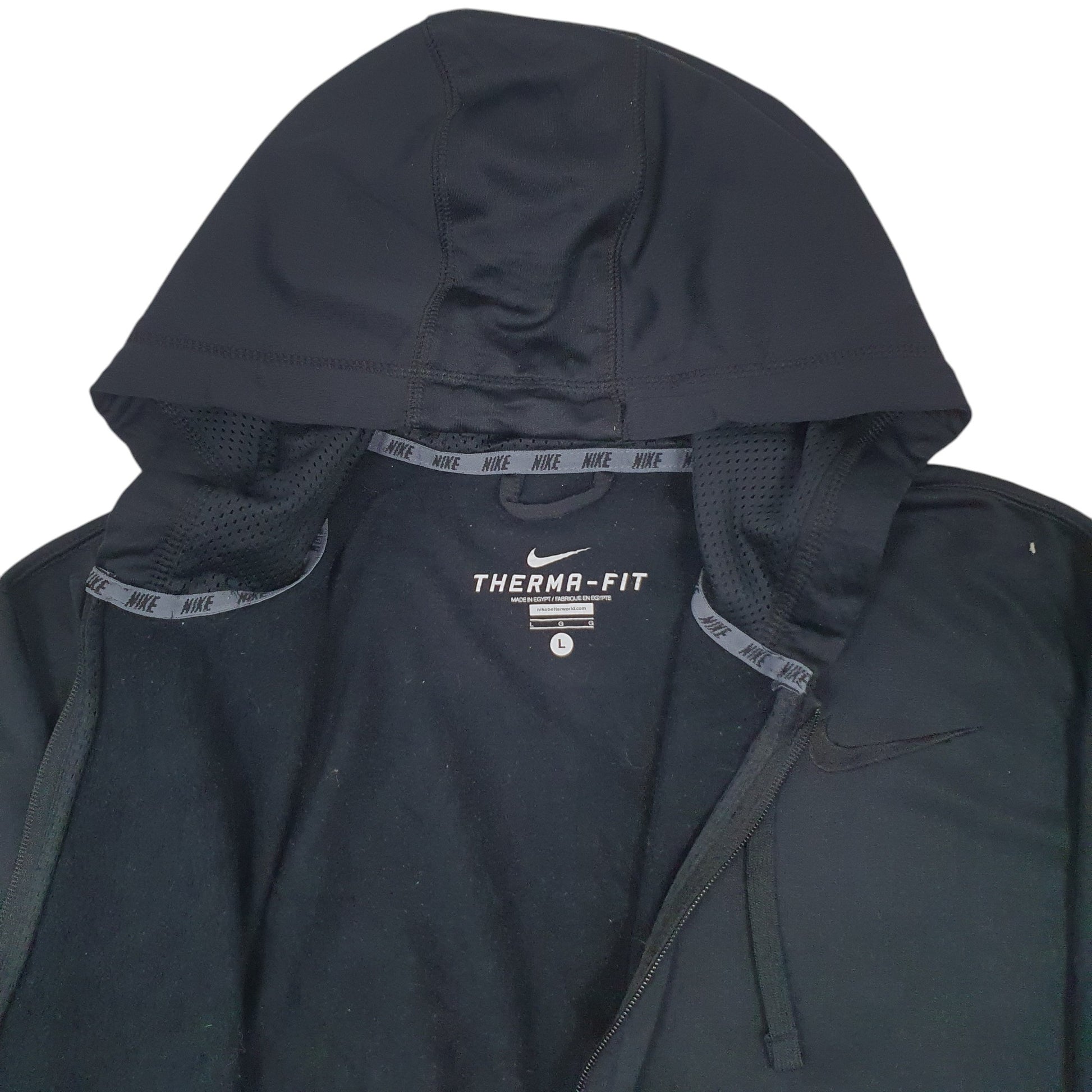 Mens Black Nike Therma-Fit Full Zip Jumper