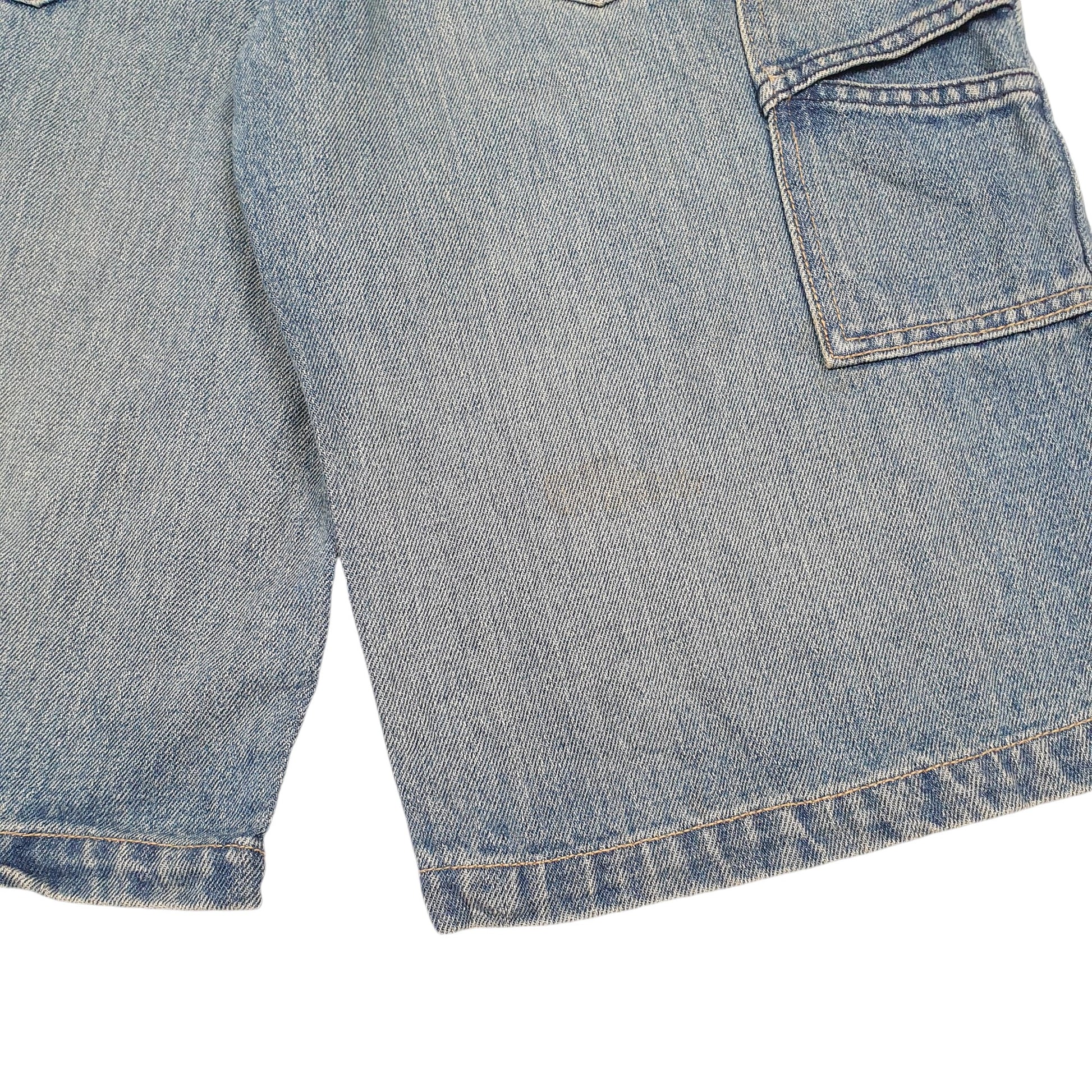 Mens Blue Timberland Baggy Jorts Jean Denim Shorts