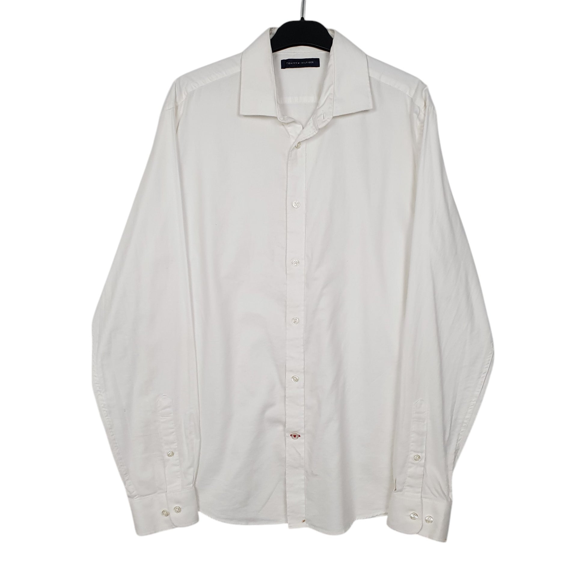 Mens White Tommy Hilfiger  Long Sleeve Shirt