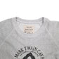 Mens Grey Trade Heritage Mark Twain Cave Spellout Crewneck Jumper