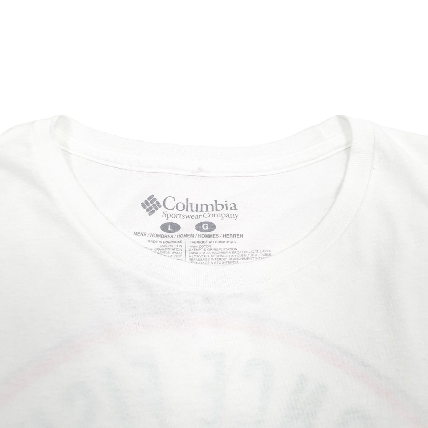 Mens White Columbia Sportswear PFG Fishing Short Sleeve T Shirt