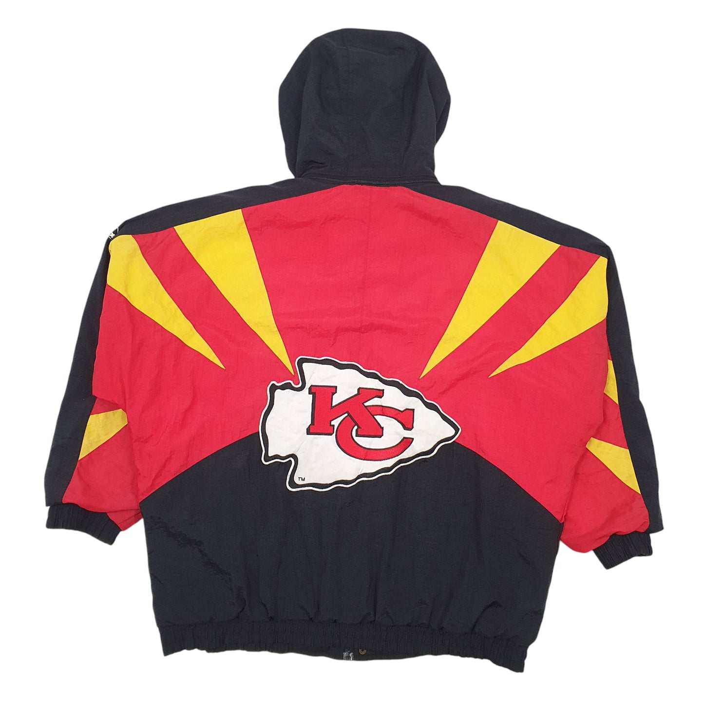 Mens Red Apex One Vintage 90s NFL Kansas City Chiefs  Coat